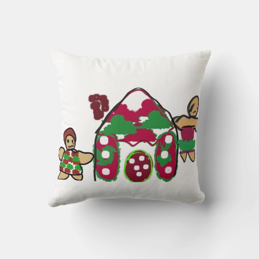 Gingerbread house art fun  クッション (裏面)