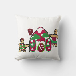 Gingerbread house art fun  クッション