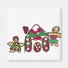 Gingerbread house art fun  マグネット