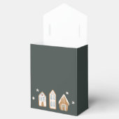 Gingerbread House Boy Baby Shower Favor Boxes フェイバーボックス (オープン)