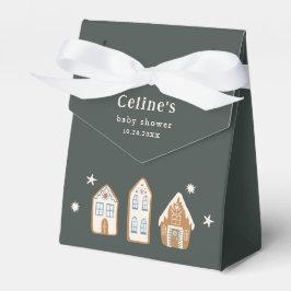 Gingerbread House Boy Baby Shower Favor Boxes フェイバーボックス