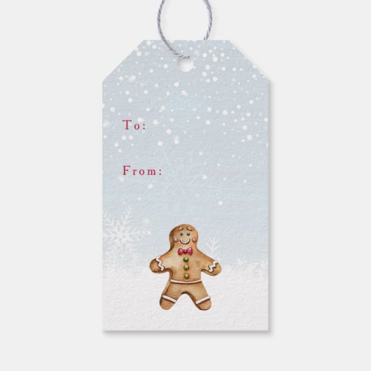 Gingerbread House Christmas ギフトタグ (裏面)