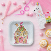 Gingerbread House Christmas ペーパープレート (パーティー)