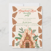 Gingerbread House Christmas Bake Decorating Party 招待状 (裏面)