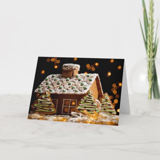 Gingerbread house Christmas card シーズンカード (正面)