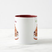 Gingerbread House Christmas Coffee Mug マグカップ (中央)