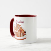 Gingerbread House Christmas Coffee Mug マグカップ (正面左)