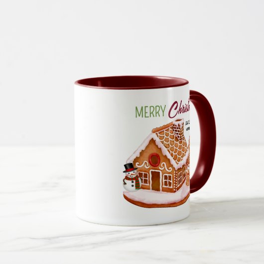 Gingerbread House Christmas Coffee Mug マグカップ (正面右)