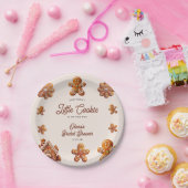 Gingerbread House Christmas Cookie Baby Shower ペーパープレート (パーティー)