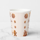 Gingerbread House Christmas Cookie Baby Shower  紙コップ (右)