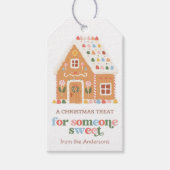 Gingerbread House Christmas Holiday ギフトタグ (正面)