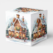 Gingerbread House Christmas Holiday Gift Box フェイバーボックス (裏面サイド)