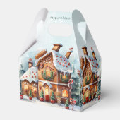 Gingerbread House Christmas Holiday Gift Box フェイバーボックス (裏面サイド)