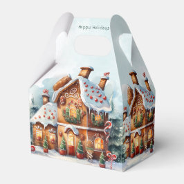 Gingerbread House Christmas Holiday Gift Box フェイバーボックス