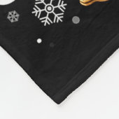 Gingerbread House Construction Crew Baking Christm フリースブランケット (角)