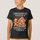 Gingerbread House Construction Crew Cookie Baking  Tシャツ (正面)