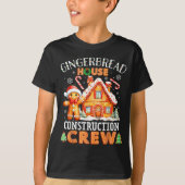 Gingerbread House Construction Crew Decorating Bak Tシャツ (正面)