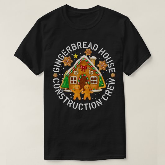 Gingerbread House Construction Crew Decorating Pre Tシャツ (デザイン正面)
