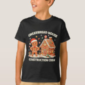 Gingerbread House Construction Crew Kids Men Women Tシャツ (正面)