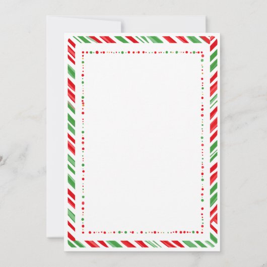 Gingerbread House Cookie Exchange Party 招待状 (裏面)