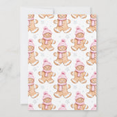 Gingerbread House Decorating Birthday Party 招待状 (裏面)