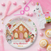 Gingerbread House Decorating Party ペーパープレート (パーティー)