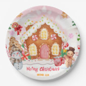 Gingerbread House Decorating Party ペーパープレート (正面)