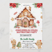 Gingerbread House Decorating Party Invitation 招待状 (正面)