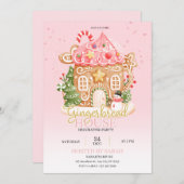 Gingerbread House Decorating Party Invitation 招待状 (正面/裏面)