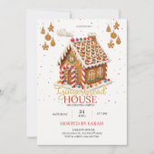 Gingerbread House Decorating Party Invitation 招待状 (正面)