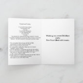 Gingerbread House Folded Holiday Card & Recipe シーズンカード (内部)