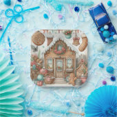 Gingerbread House Gingerbread Joy ペーパープレート (パーティー)