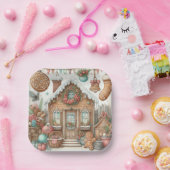Gingerbread House Gingerbread Joy ペーパープレート (パーティー)