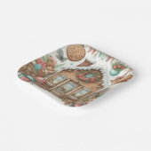 Gingerbread House Gingerbread Joy ペーパープレート (傾斜あり)