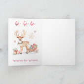 Gingerbread House Girl Daughter Christmas シーズンカード (内部)