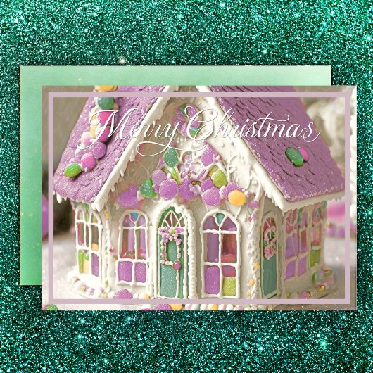 Gingerbread House Green シーズンカード
