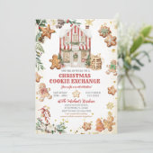 Gingerbread House & Holiday Cookies Exchange 招待状 (スタンド正面)