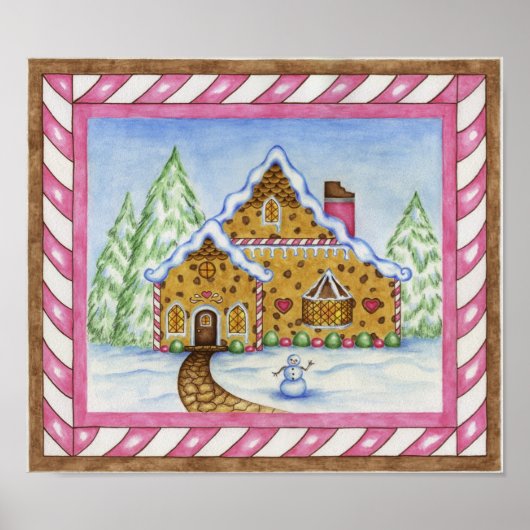 Gingerbread House Lodge Poster ポスター (正面)