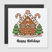 Gingerbread House Magnetic Card (正面/裏面)