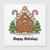 Gingerbread House Magnetic Card (正面)