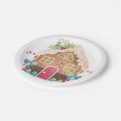 Gingerbread House Paper Plates ペーパープレート (アングル)