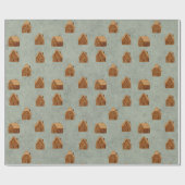 Gingerbread House Pattern Wrapping Paper ラッピングペーパー (フラット)