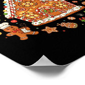 Gingerbread House Project Manager Cookie Baking Fu ポスター (角)