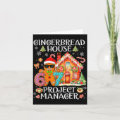 Gingerbread House Project Manager Decorating Bakin カード (正面)