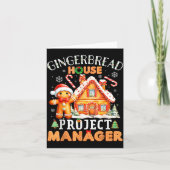 Gingerbread House Project Manager Decorating Bakin カード (正面)