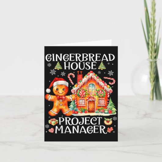 Gingerbread House Project Manager Decorating Bakin カード (正面)