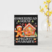 Gingerbread House Project Manager Decorating Bakin カード (黄色い花)
