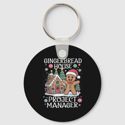 Gingerbread House Project Manager Decorating Bakin キーホルダー (正面)