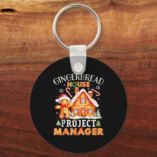 Gingerbread House Project Manager Decorating Bakin キーホルダー (正面)