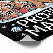 Gingerbread House Project Manager Decorating Bakin ポスター (角)